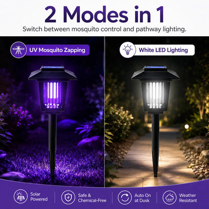 🔥Limited Time 49% Off✨Solar Mosquito Zapper Light – Outdoor Garden Stake Lamp