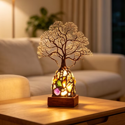 ✨ Bring Positive Energy & Peace Into Your Home With This Stunning Crystal Tree Lamp
