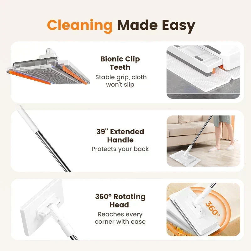 💥💥1+4 FREE!🧹🔥Dust Mop – Practical, Effective & Reusable