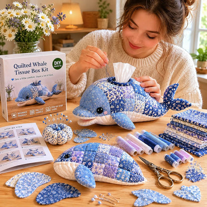 🎉🧵 "Clever Hands" Ocean Animals DIY Tissue Box Craft Kit