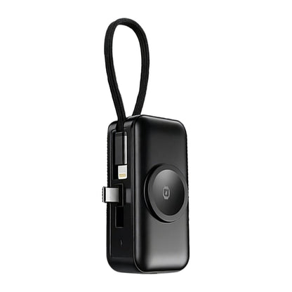 🔋 Orico 3-in-1 Power Bank – Integrated Cable & Foldable Wall Plug – Wireless Watch Charger for iPhone & Android ✈️