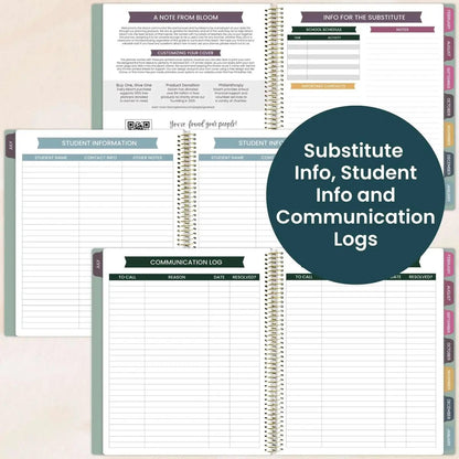📚🧑‍🏫 2026-27 Teacher Planner | Interchangeable Cover (✨Hardcover)