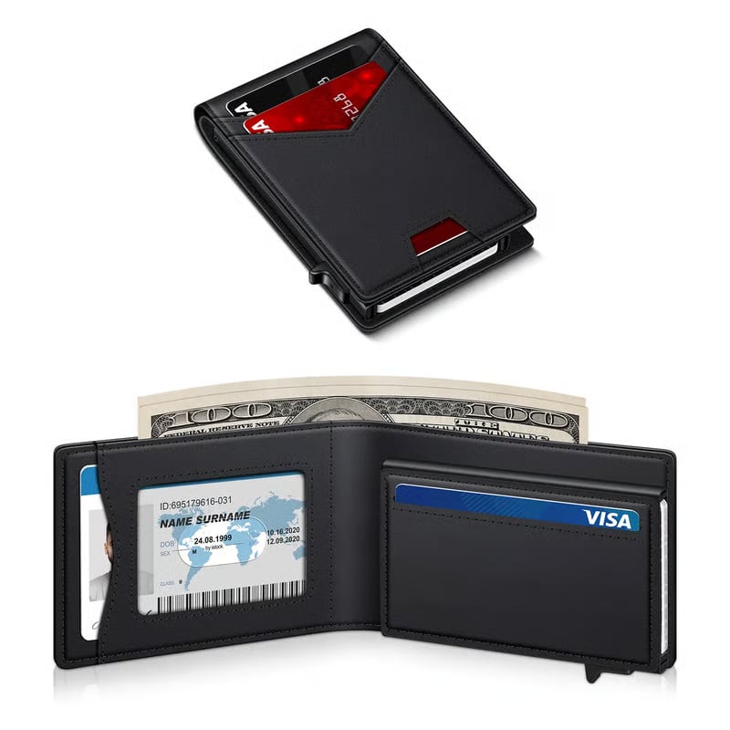 🔥 Men's RFID Minimalist Bifold Wallet