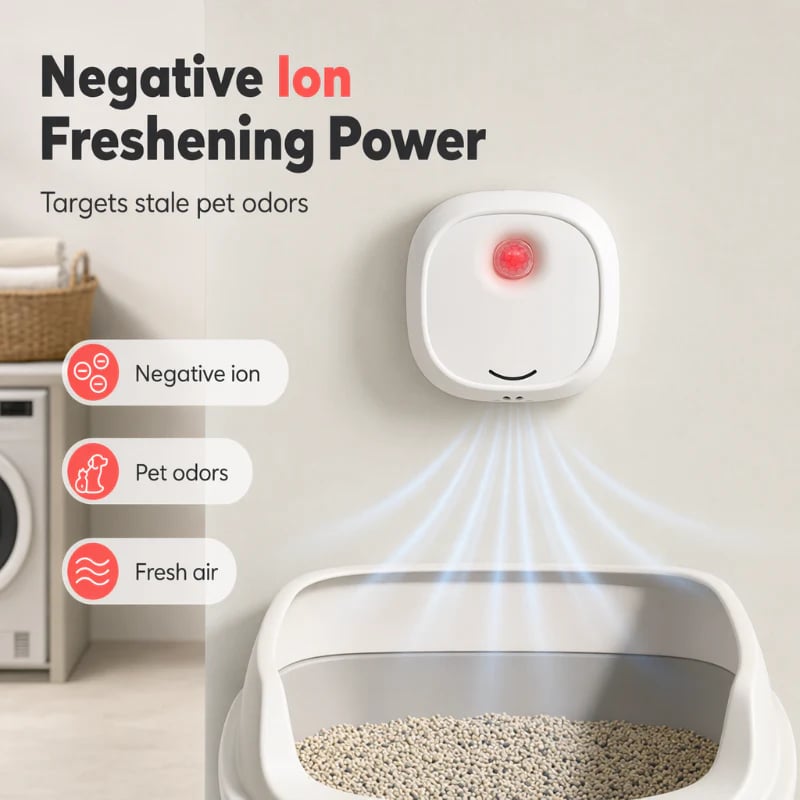🌬️Say goodbye to unpleasant odors with it! Smart Quiet Pet Odor Eliminator