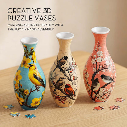 3D Puzzle Vase for Adults, Jigsaw Puzzle Vase for Flower