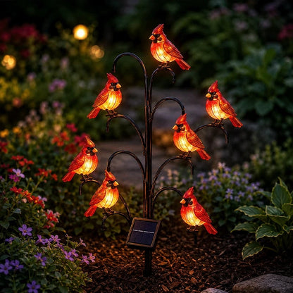 🦩Solar Bird Tree Stake Light – Flexible Colorful Glowing Outdoor Garden Landscape Light