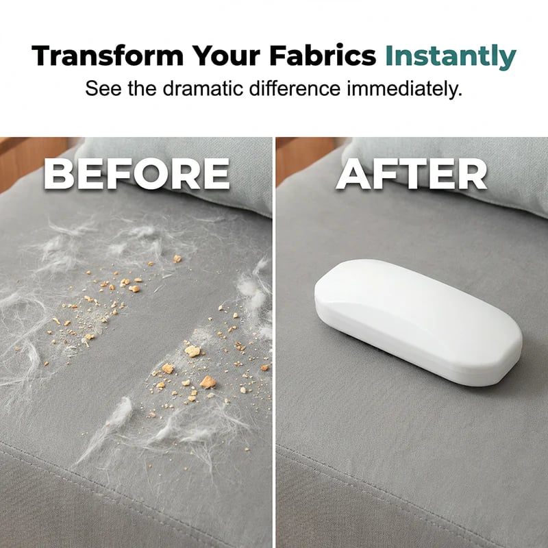 Portable Pet Hair & Crumb Remover Brush