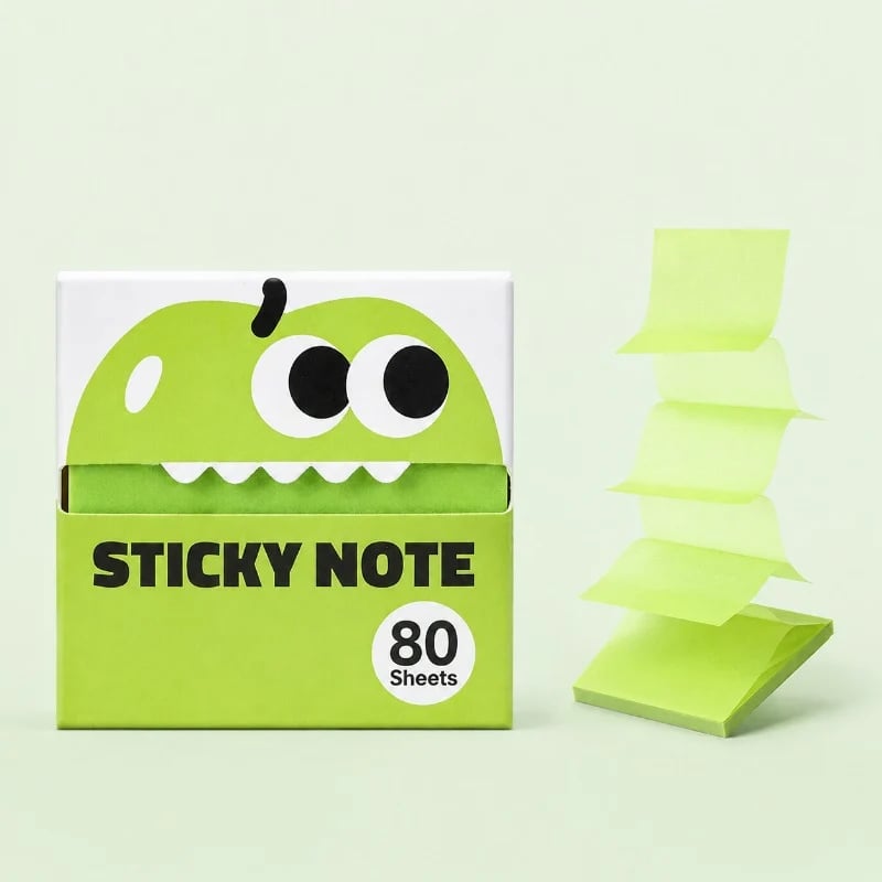 Transparent Pull-Out Sticky Notes (12 Boxes, 960 Sheets Total)