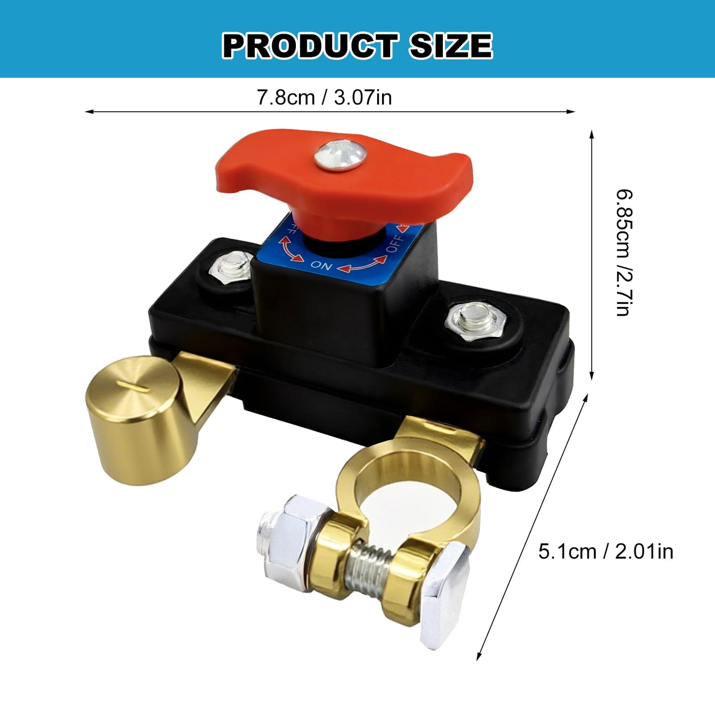 Universal 12V/24V Battery Disconnect Switch