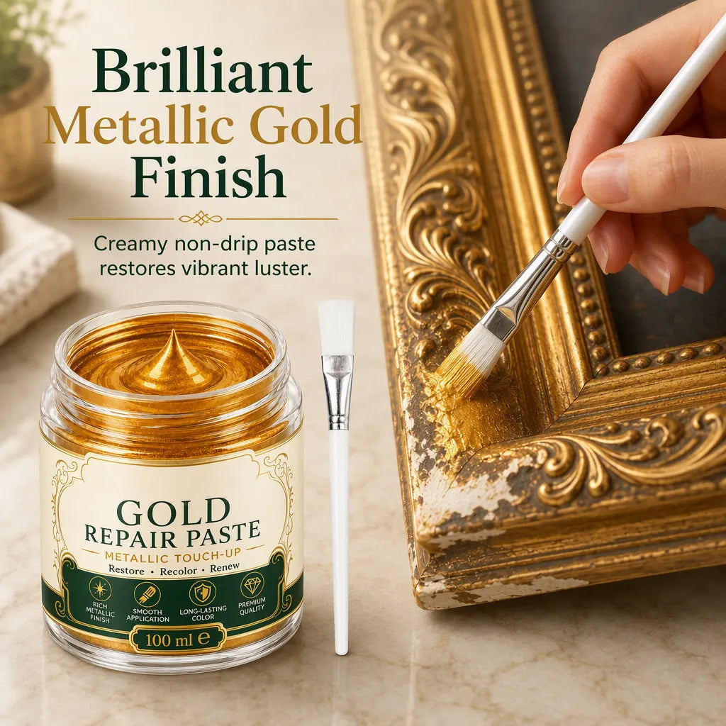 Restore Golden Shine Instantly! Metallic Gold Refinishing Repair Paste
