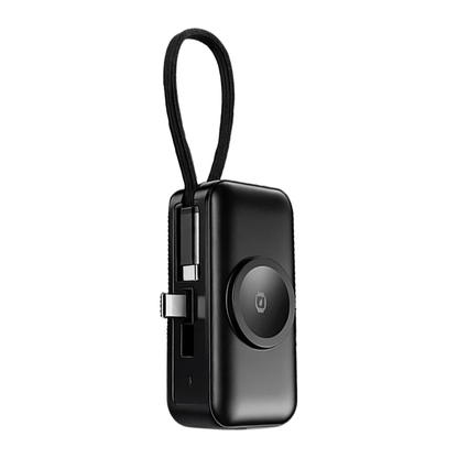 🔋 Orico 3-in-1 Power Bank – Integrated Cable & Foldable Wall Plug – Wireless Watch Charger for iPhone & Android ✈️