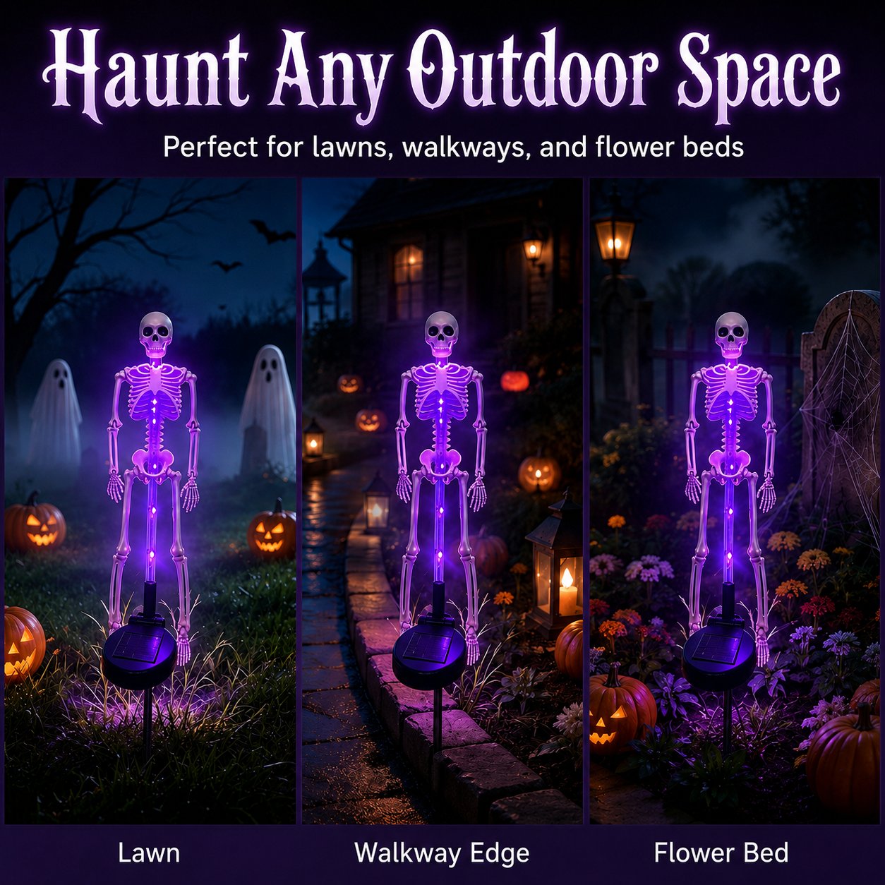 🔥HOT SALE🔥💀 Solar Skeleton Yard Stake