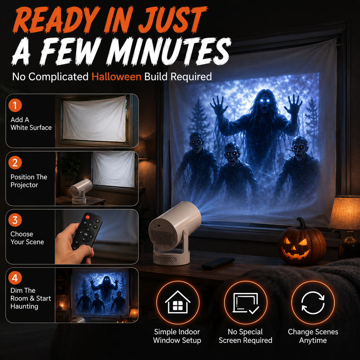 🎃Hot Sale👻 Halloween window projector