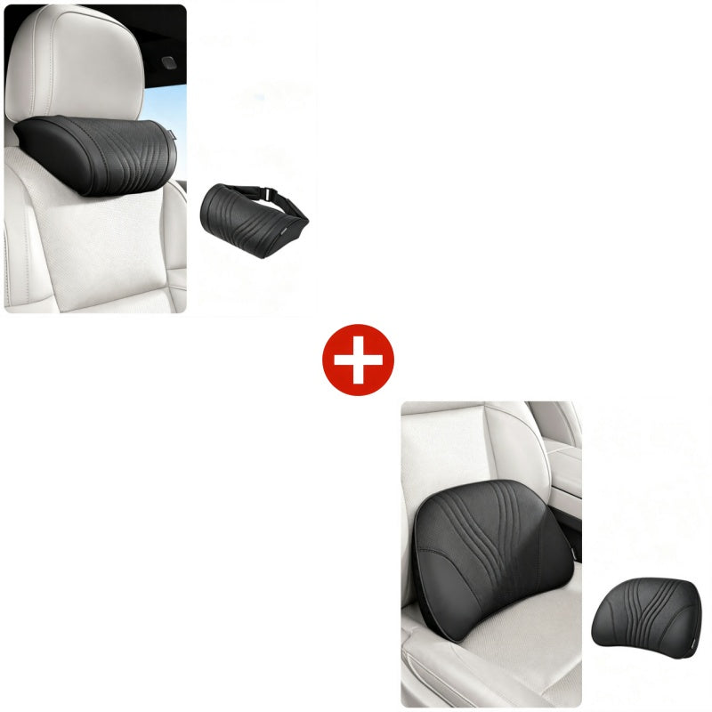🚗💤 Relieve Driving Fatigue! Universal Memory Foam Car Headrest Neck Pillow, Ergonomic Support Auto Neck Cushion for Long Road Trips
