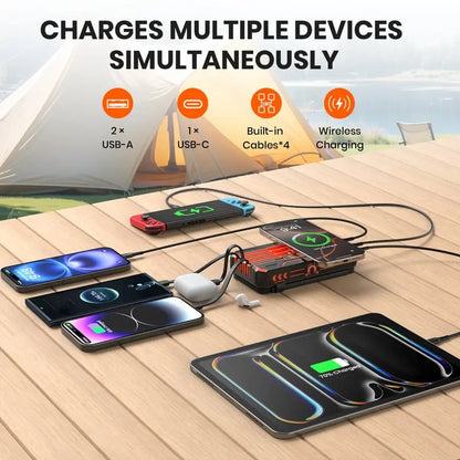 🔥 High-Capacity Solar Charger Power Bank