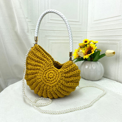 Nautilus shell crossbody bag