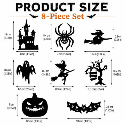🎃Halloween LED Silhouette Wall Light Stickers, Battery Powered Peel