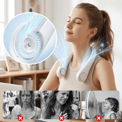 🍃360° Portable Bladeless Neck Fan