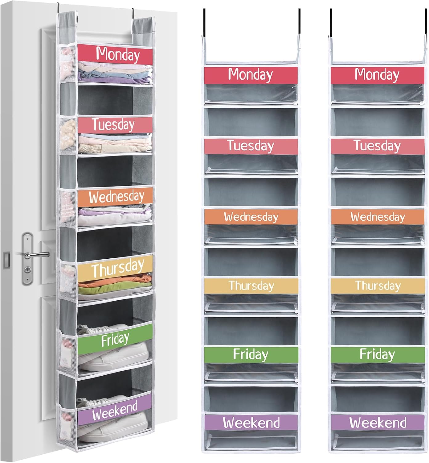 Weekly School Clothes Organizer Days of Week Clothing Organization