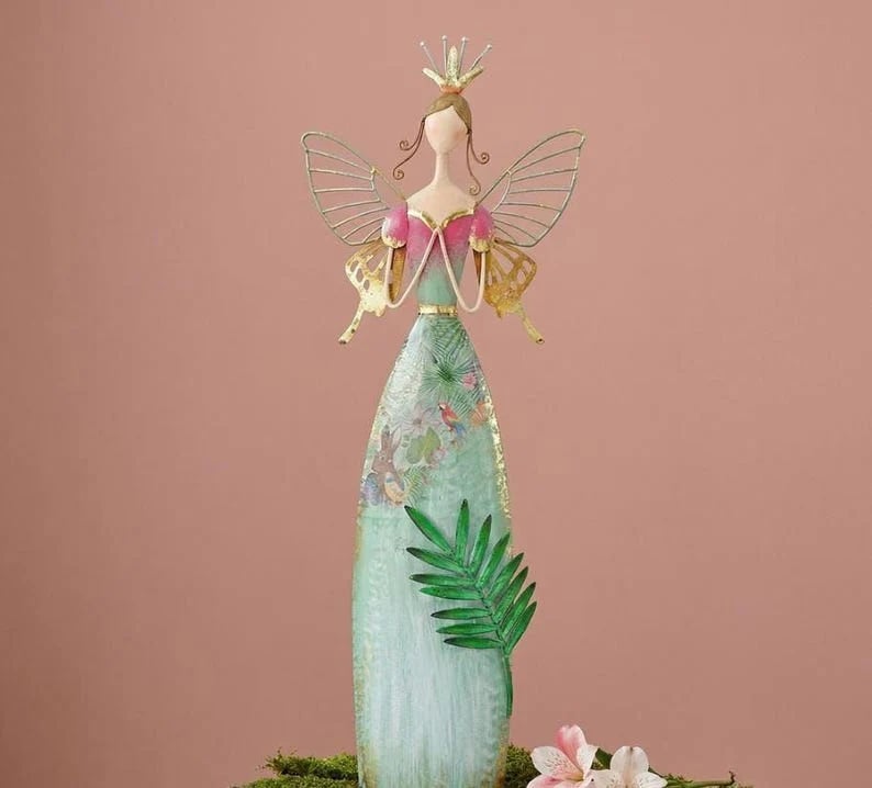 🧚Whimsical Fairy Garden Metal Statues | Enchanted Angel Decor ✨
