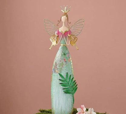 🧚Whimsical Fairy Garden Metal Statues | Enchanted Angel Decor ✨