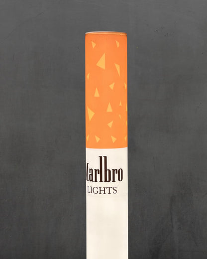 🚬 Cigarette Tube Shaped Marlboro Style Floor Lamp | Retro Industrial Novelty Ambient Light