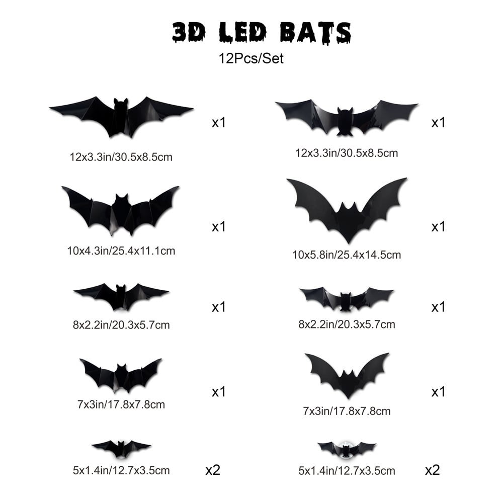 🦇 Halloween Sale: 3D LED Flying Bat Wall Decor – Create a Spooky Atmosphere in Minutes