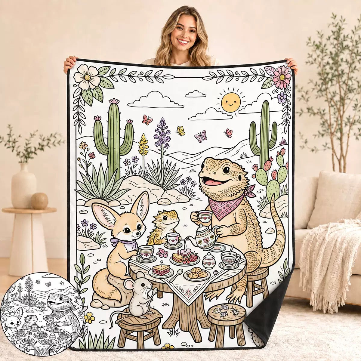 Coloring Blanket🖍️ Color It. Wash It. Repeat It! 🔄✨