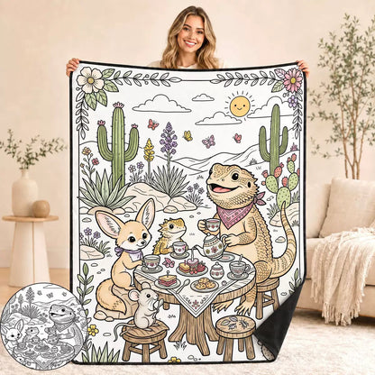 Coloring Blanket🖍️ Color It. Wash It. Repeat It! 🔄✨