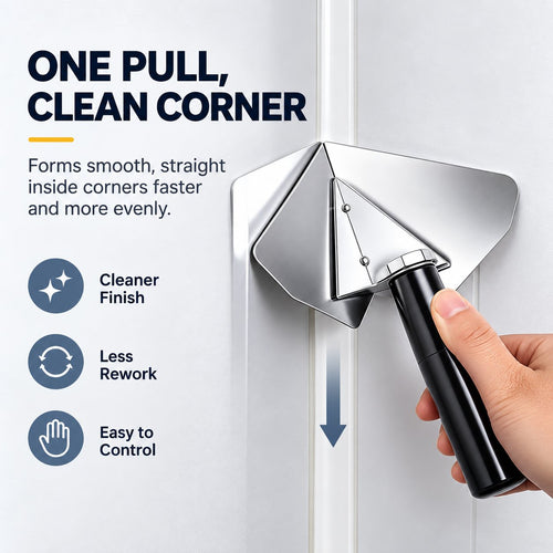 🛠️ Stainless Steel Inside Corner Finishing Trowel