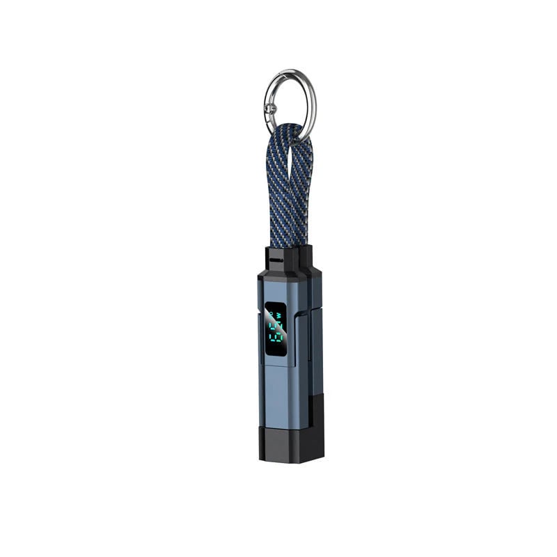 🔥HOT SALE 49% OFF🔥4-in-1 Digital Display Keychain Charging Cable