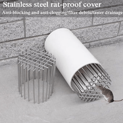 🛠️Esquirla Round Roof & Floor Drain Cover – Stainless Steel, Anti-Clog, Weatherproof