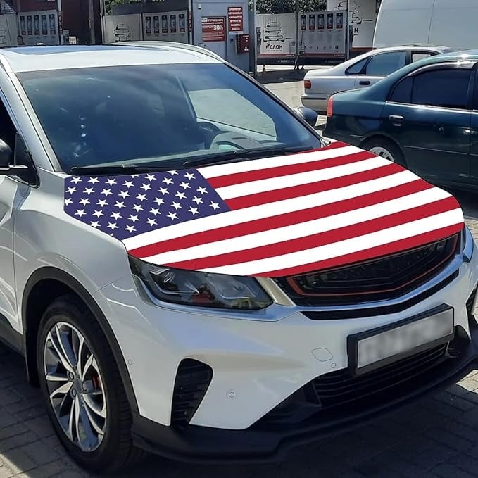 🌟🎉US Independence Day Car Hood Cover
