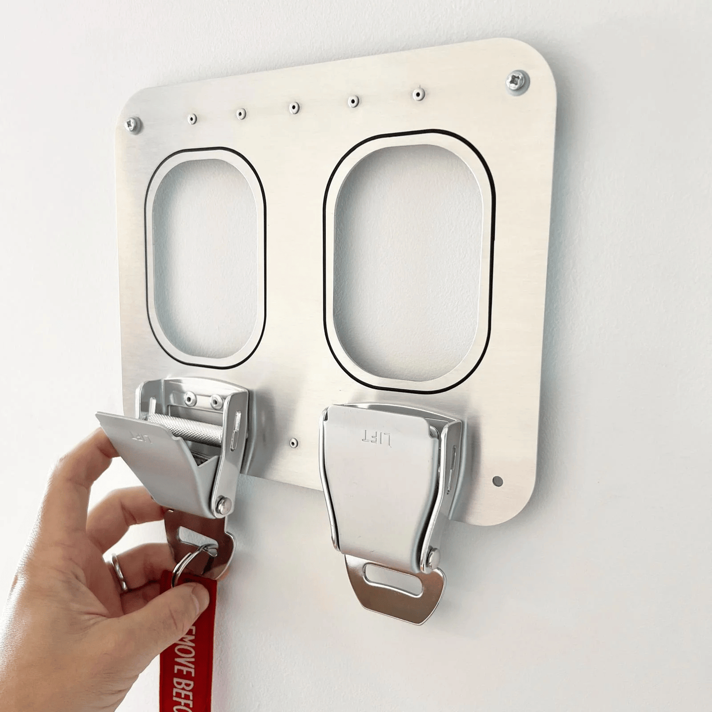 ✈️ Handcrafted Aviation Seatbelt Key Holder