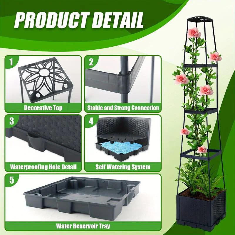🥳2026 HOT SALE🥳💞50K+ SOLD!✨ 💝Garden Raised Bed Planter Boxes with Trellis