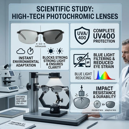 🚙🕶️Smart Vision Glasses – Anti-Glare UV Protection with Infrared Night Vision & Impact-Resistant Lenses