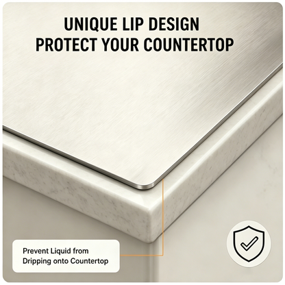 🔥🥩 SteelGuard™ Stainless Steel Chopping Board  ✨