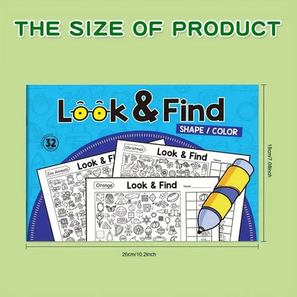 ✍️🧠Interactive Look & Find Colouring Book