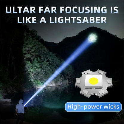 🔥2-in-1 Strong Flashlight --Digital Display Of Power🔦