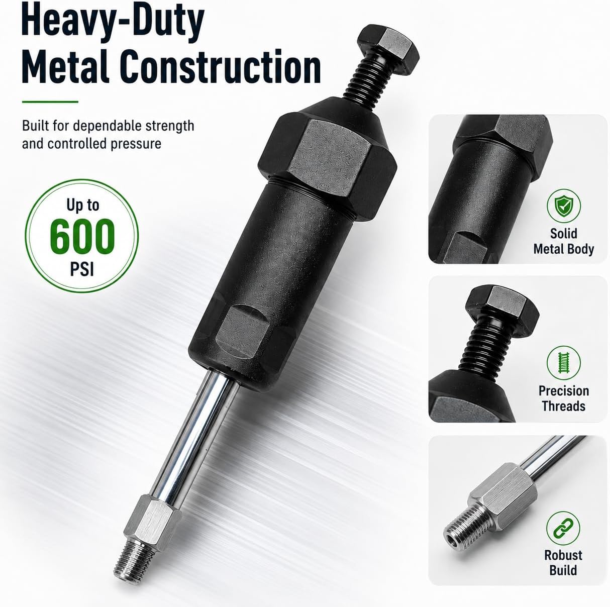 🔧 Heavy‑Duty Grease Fitting Cleaner Tool With M6 & M8 Adapters