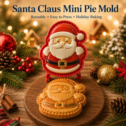 🎄 9-Design Christmas Mini Pie Mold Collection | Reusable Embossed Molds for Shaping Detailed Santa, Snowman, Reindeer, Tree & Holiday Pies 🥧✨