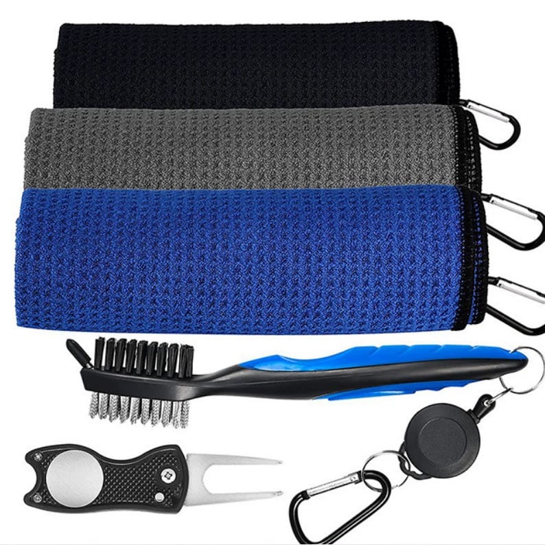 Golf Towel Set – Microfiber Waffle Pattern ⛳