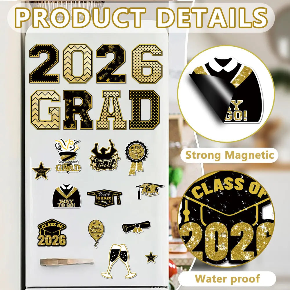 🔥20 Pcs Graduation Magnets 2026 Cruise Door Car Magnets