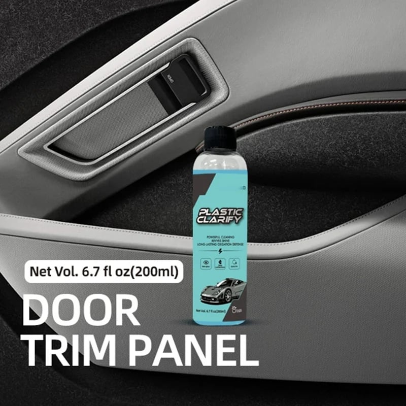 🔥 Car Plastic Restorer, Quick Polish for Color Restoration & Protection on Car Panels, Tires & Dashboards, Easy to Use, Long-Lasting Protection, Car Detailing Products 🚗✨