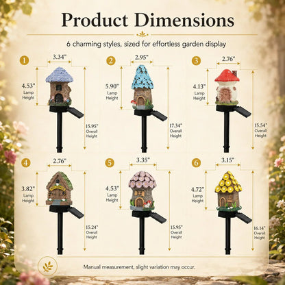 🎁2026 New Arrivals 🌙🏡Solar Fairy-Tale Mushroom Cottage Garden Light
