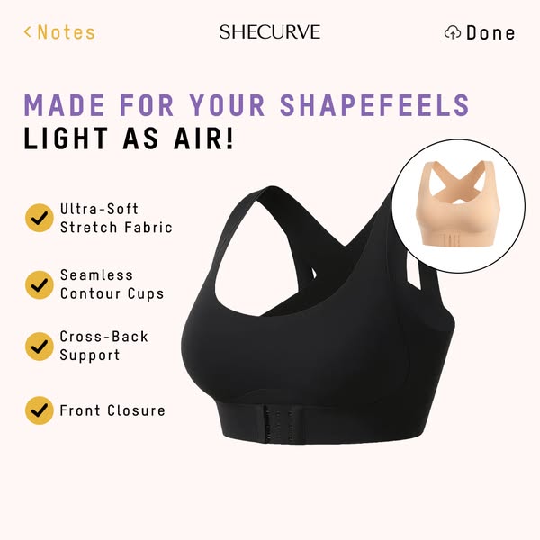 ✨50% OFF NOW! 👙 Front Closure Cross-Back Wireless Posture Bra – Ultra Push-Up, All-Day Comfort & Natural Lift for a Slimmer, Taller Silhouette 💖