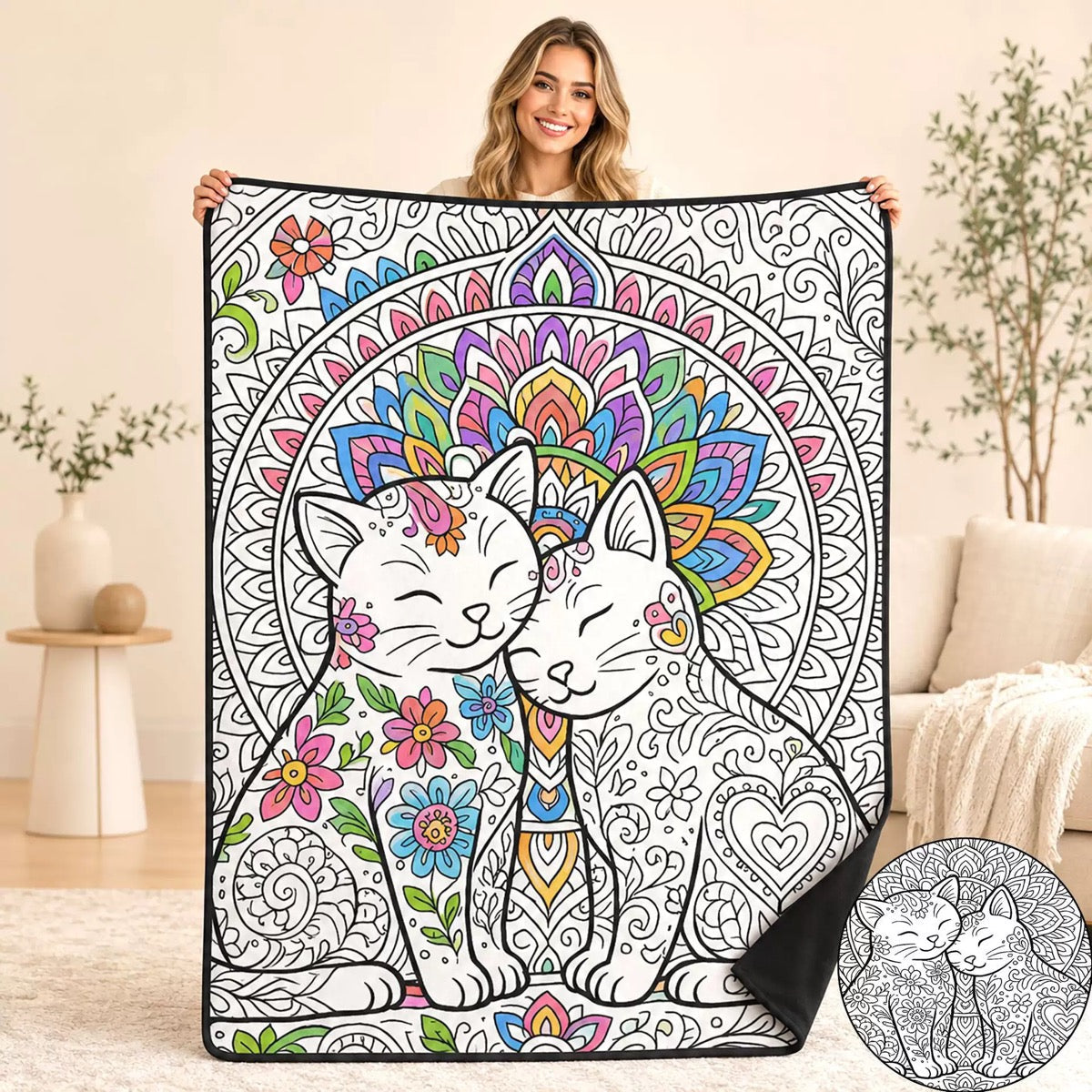 Coloring Blanket🖍️ Color It. Wash It. Repeat It! 🔄✨