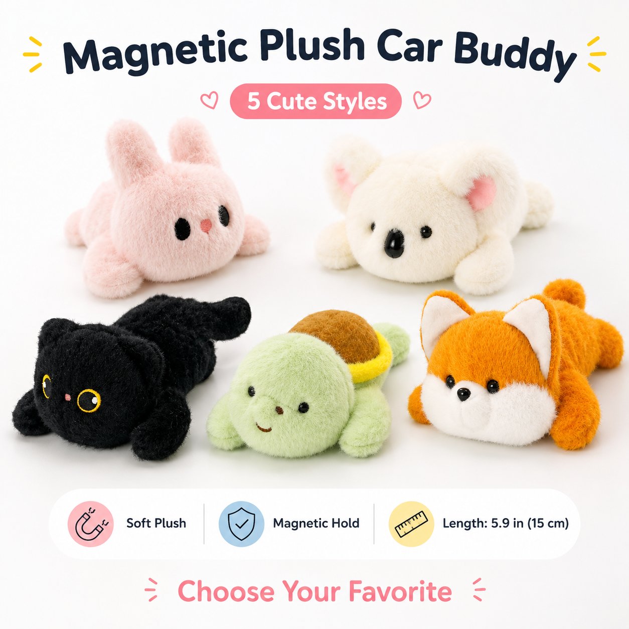 🐈‍⬛ Stick It, Ride & Turn Heads — Let This Magnetic Kitty Tag Along! 🚗✨