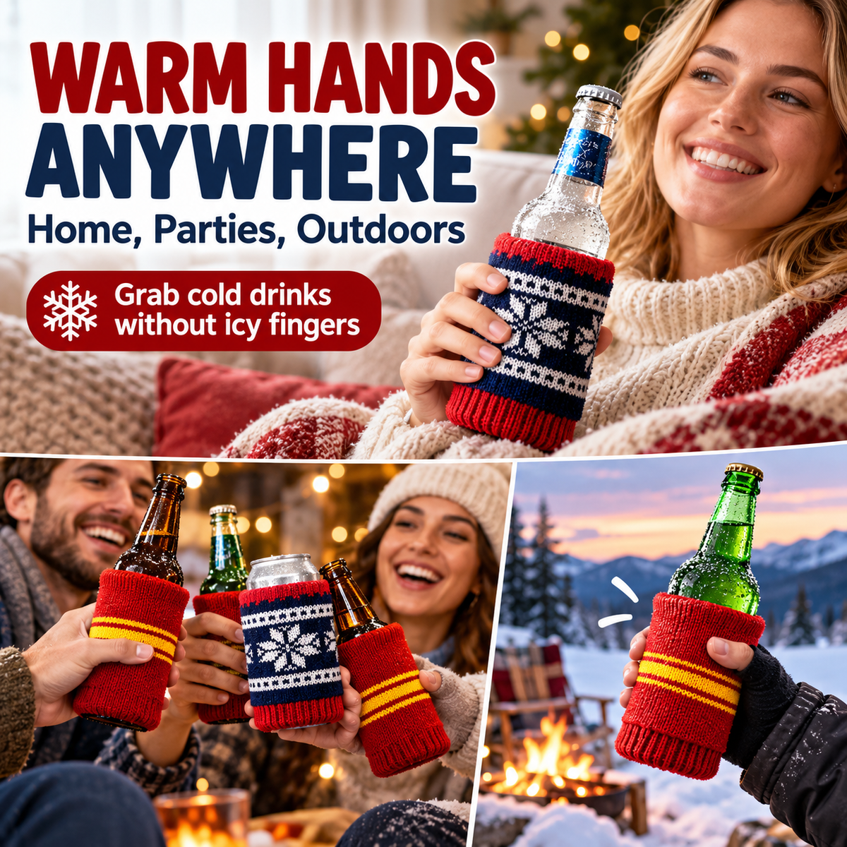 🍻 Knit Beer Glove - Cozy Winter Hand Warmer