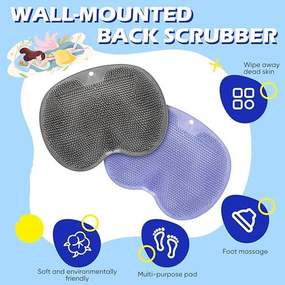 Foot washing and scrubbing tool, lazy foot brush, foot massage mat